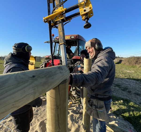 Chantier carrières Clôtures des Salines